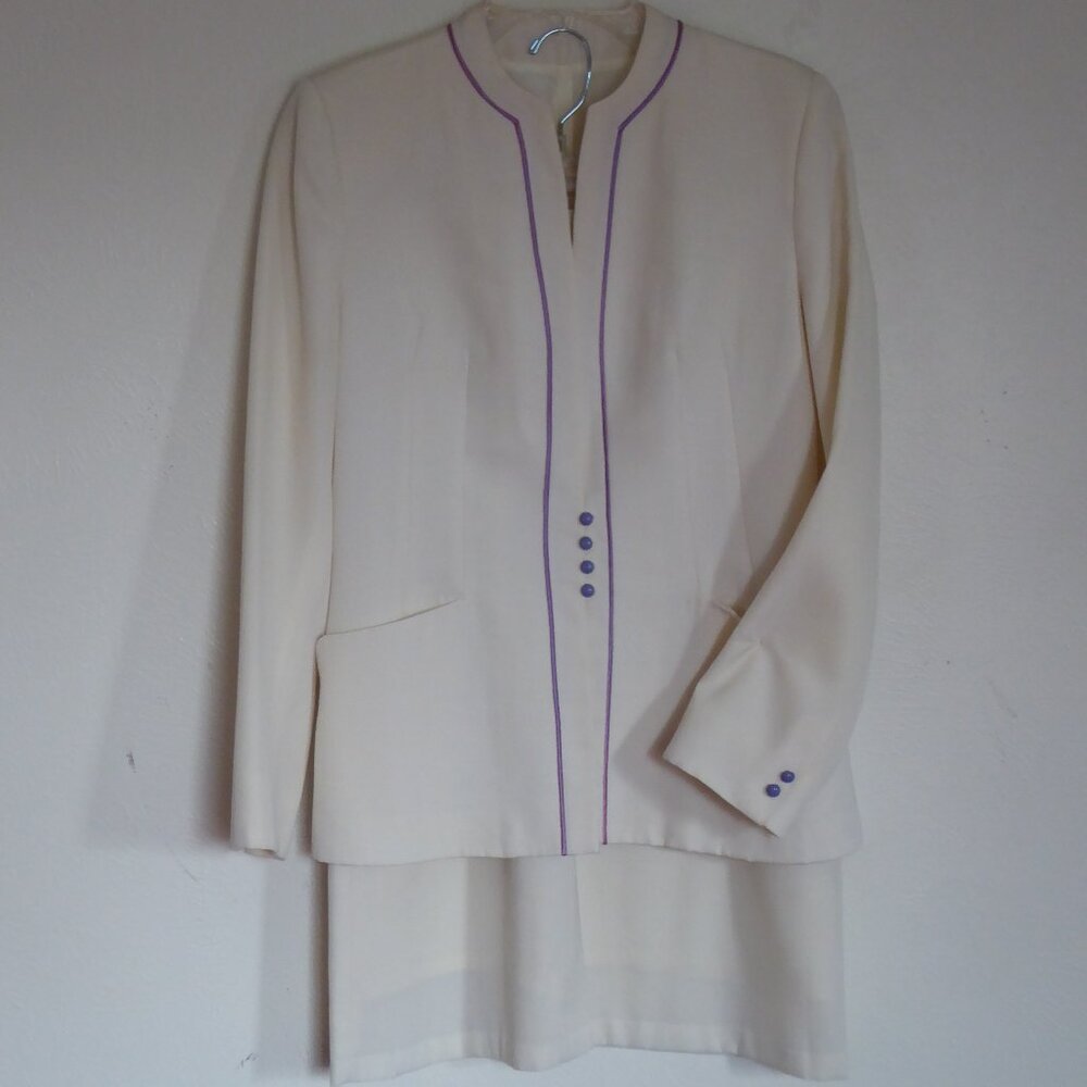 White Tailored Suit by Daniele O by Tahari